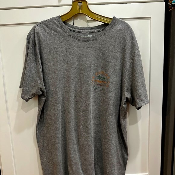 Hurley Grey Men's T-shirt, Size L - Picture 1 of 3